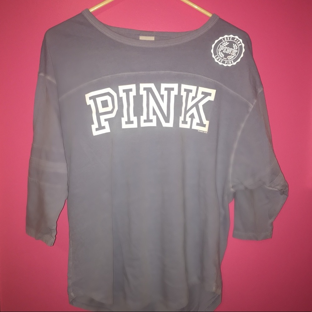 PINK Victoria’s Secret Light Blue Tee